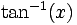 atan(x)